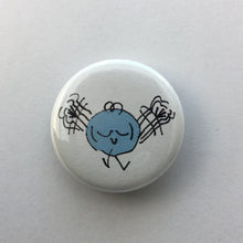 Load image into Gallery viewer, Blue Flying Orb 1.25&quot; Button