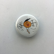 Load image into Gallery viewer, Orange Flying Orb 1.25&quot; Button