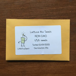 Lettuce Mix Seeds - Non-GMO, Heirloom