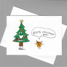 Load image into Gallery viewer, Christmas Tree Meow Card