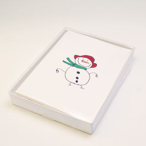 Snowman with Red Hat Card
